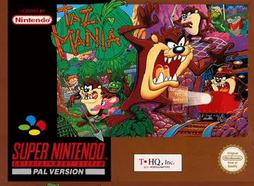 Taz-Mania (Europe) box cover front